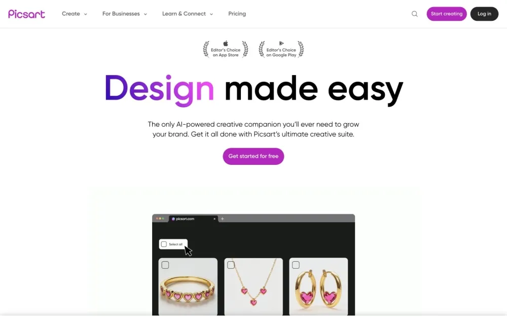 Picsart - A comprehensive platform for creating and editing stunning visuals