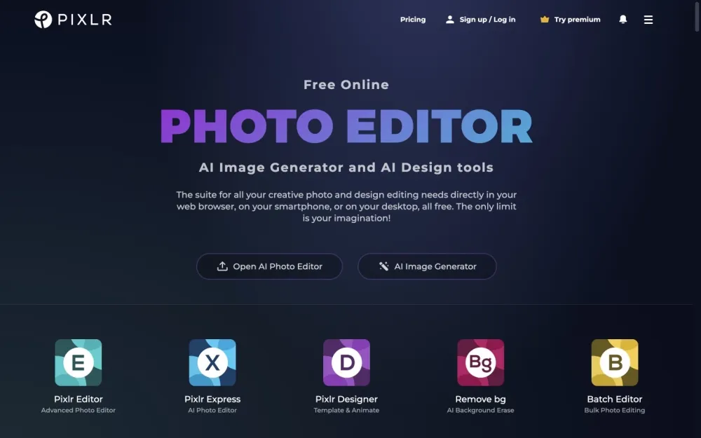 Pixlr - A flexible online editor for creating and enhancing stunning visuals