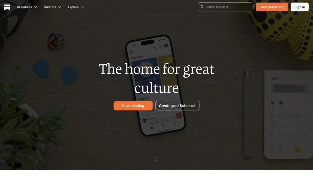 Substack - A straightforward platform for writers to publish and monetize their newsletters